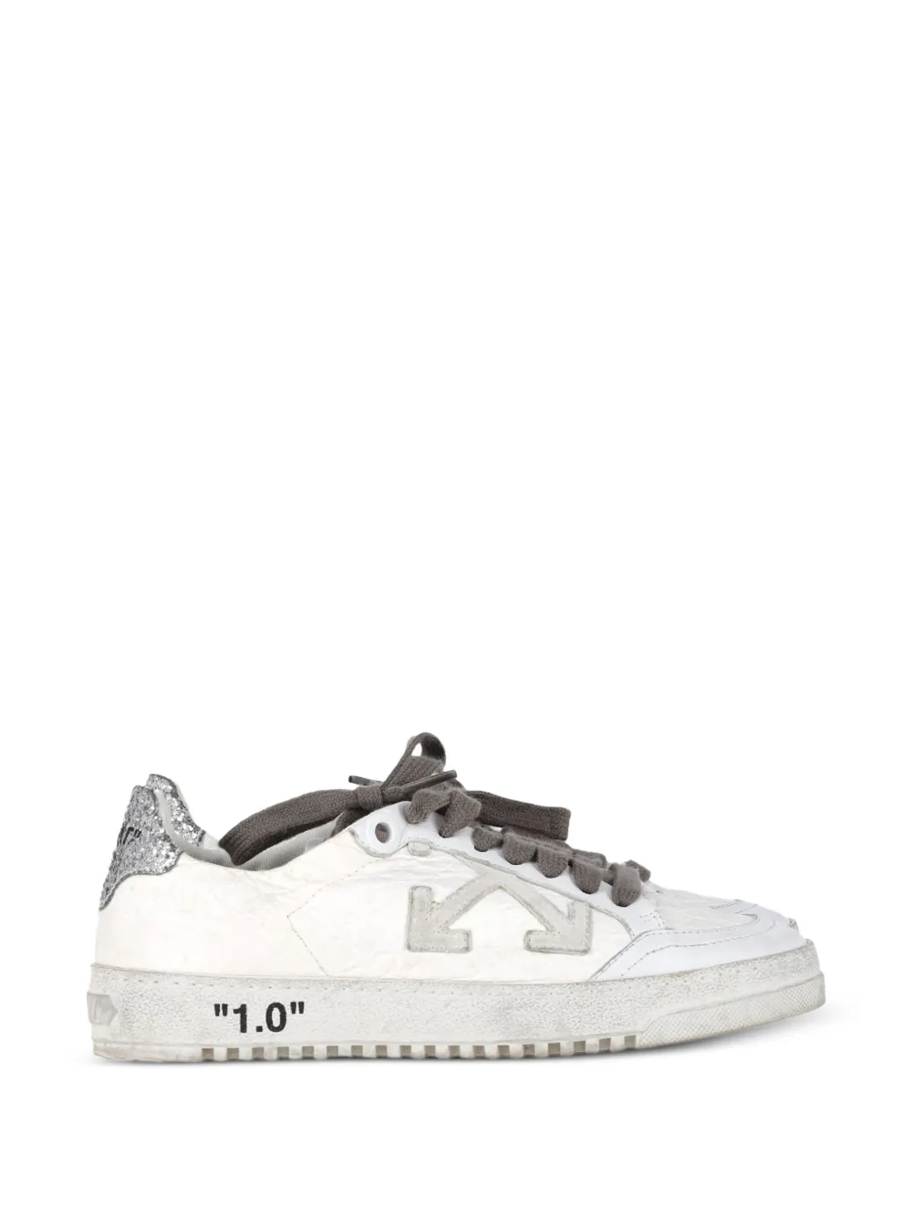 Off-White Pre-Owned 2.0 glitter detail sneakers - Bianco
