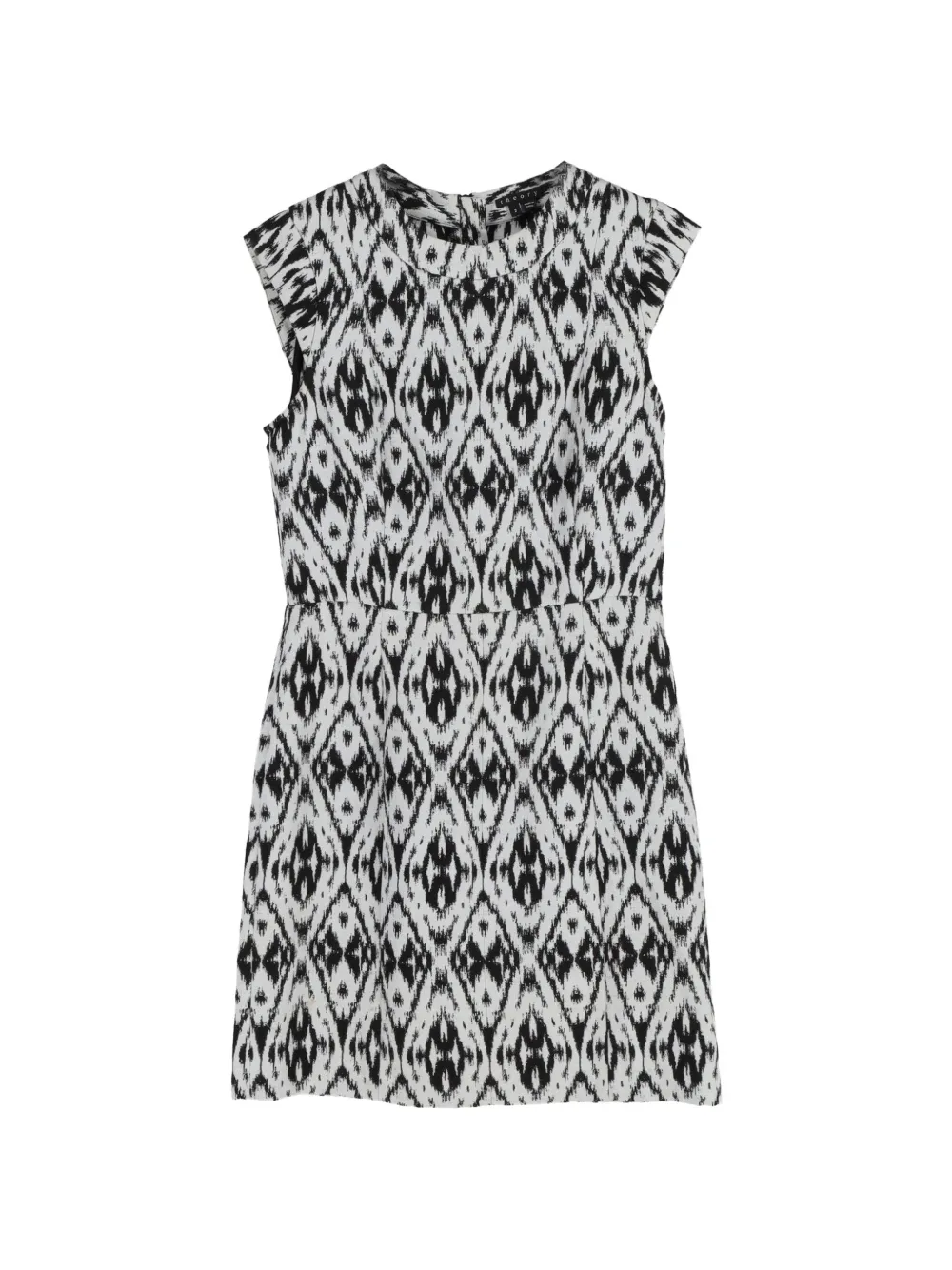 Theory ikat-print sheath mini dress - Bianco
