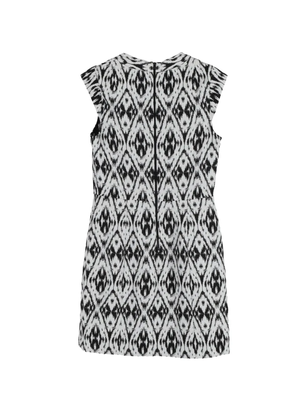 Ikat-Print Sheath Mini Dress
