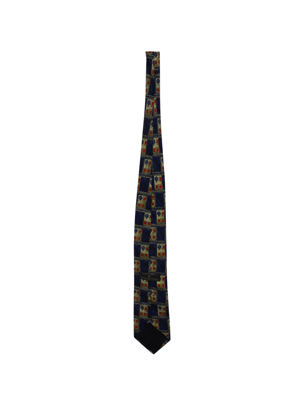 Ermenegildo Zegna Vintage geometric-pattern tie - Blu