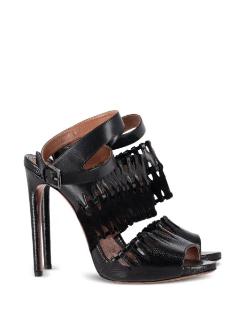 Alaïa Pre-Owned cut-out ankle-strap sandals