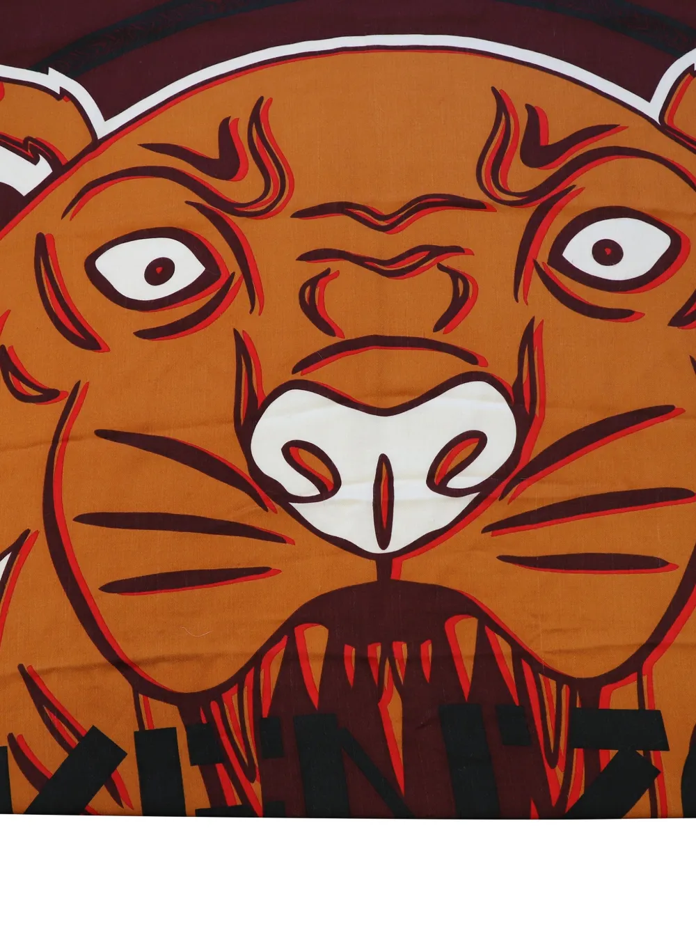  Kenzo Pre-owned Tiger-embellishment Scarf - Brown 