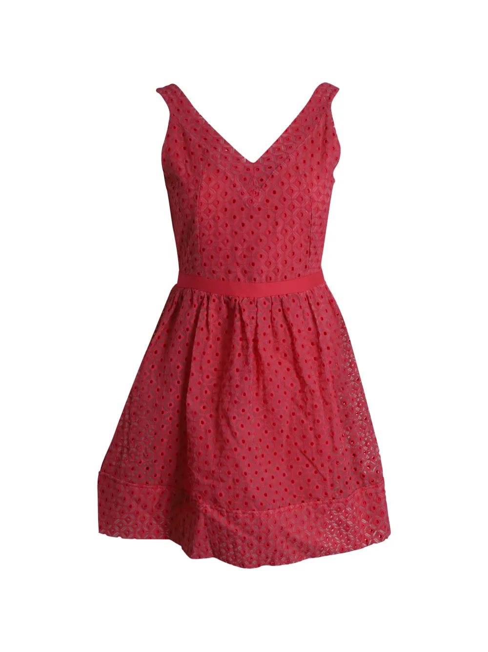 Maje eyelet sleeveless dress - Rosso
