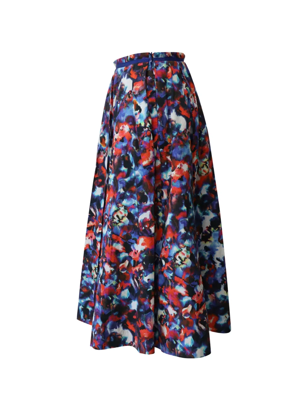 Abstract-Pattern Midi Skirt