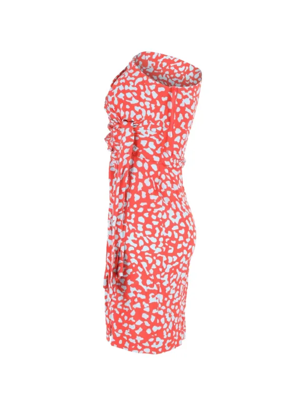 Diane Von Furstenberg Vintage Agatha one-shoulder Mini Dress | Red |  FARFETCH ID
