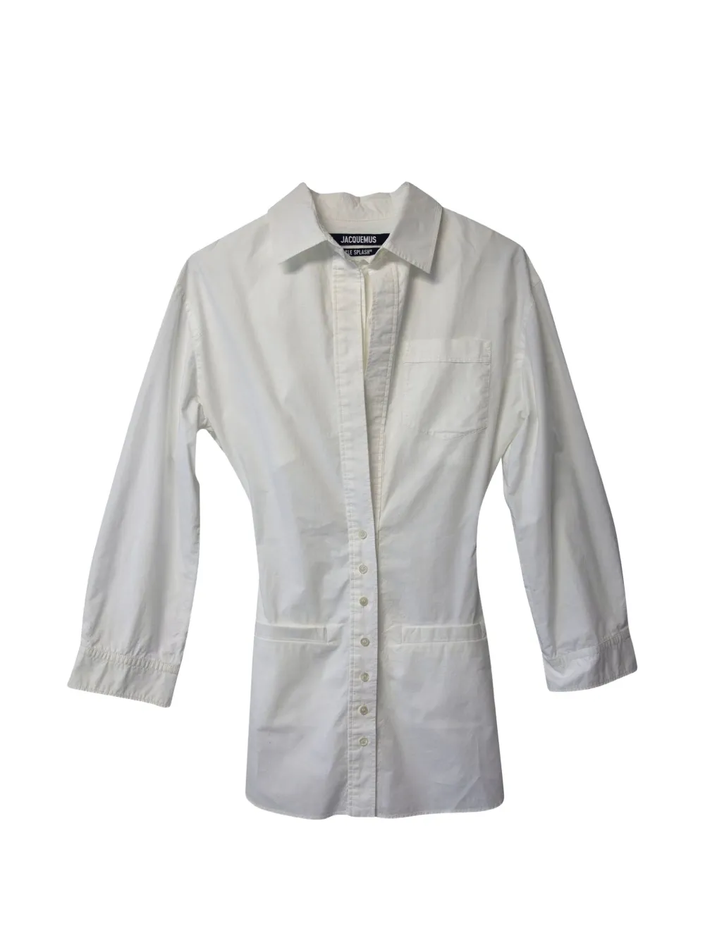 Jacquemus Pre-Owned layered shirt dress - Bianco