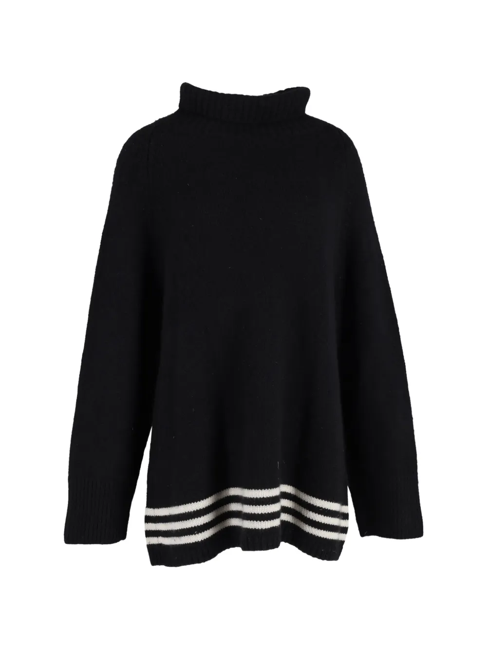 KHAITE turtleneck wool sweater - Nero