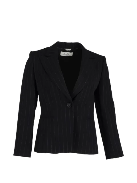 Max Mara striped peaked-lapel blazer