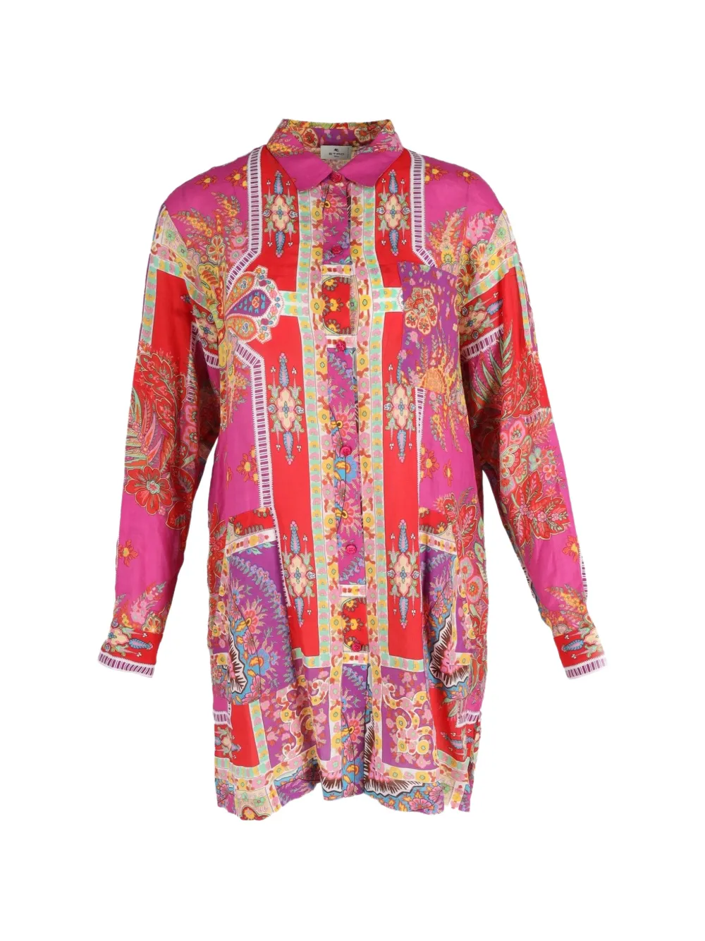 Etro Vintage Sardegna printed shirt dress - Rosa
