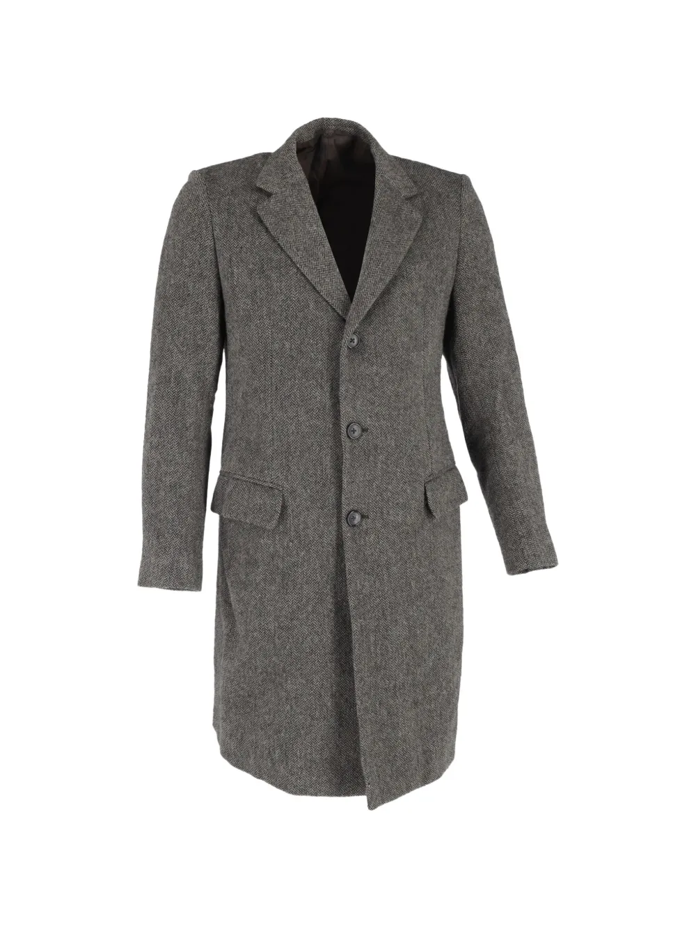 Jil Sander Pre-Owned notched-lapel coat - Grigio