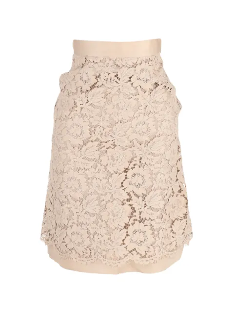 Valentino Garavani Pre-Owned lace knee-length skirt