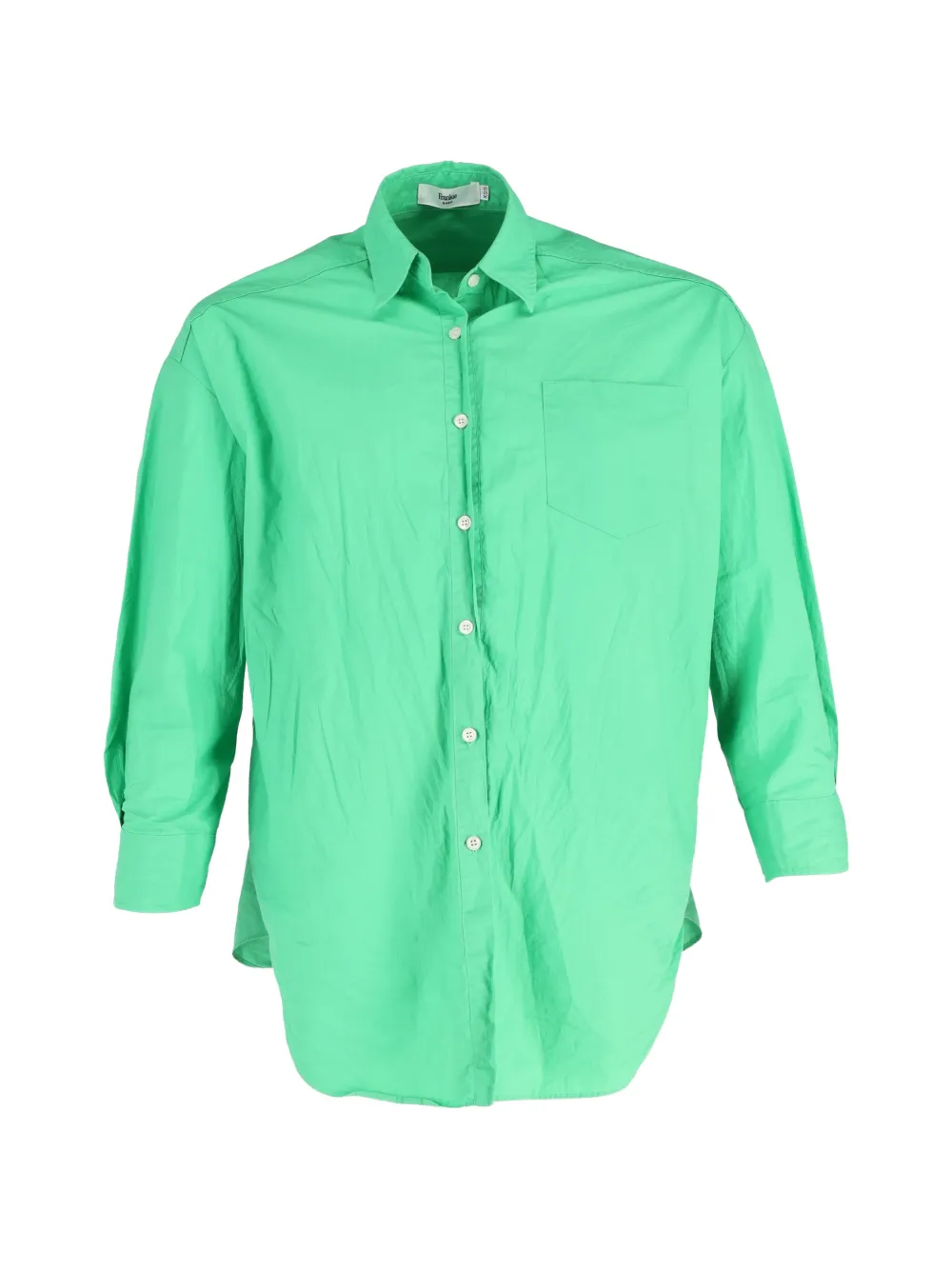 The Frankie Shop button-down cotton shirt - Verde