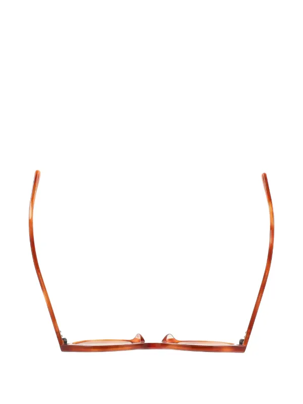 Celine Pre-Owned トータスシェル ラウンドサングラス | オレンジ