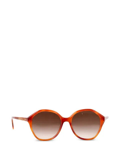 Celine Pre-Owned lentes de sol con armazón redonda estilo carey