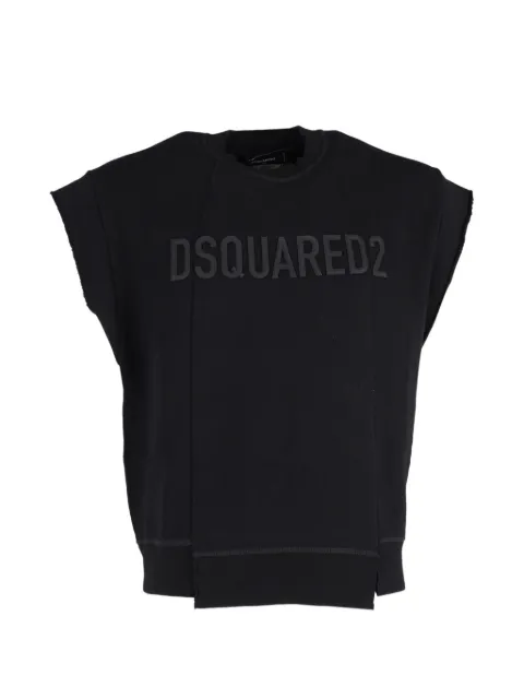 DSQUARED2 uneven short-sleeve sweater