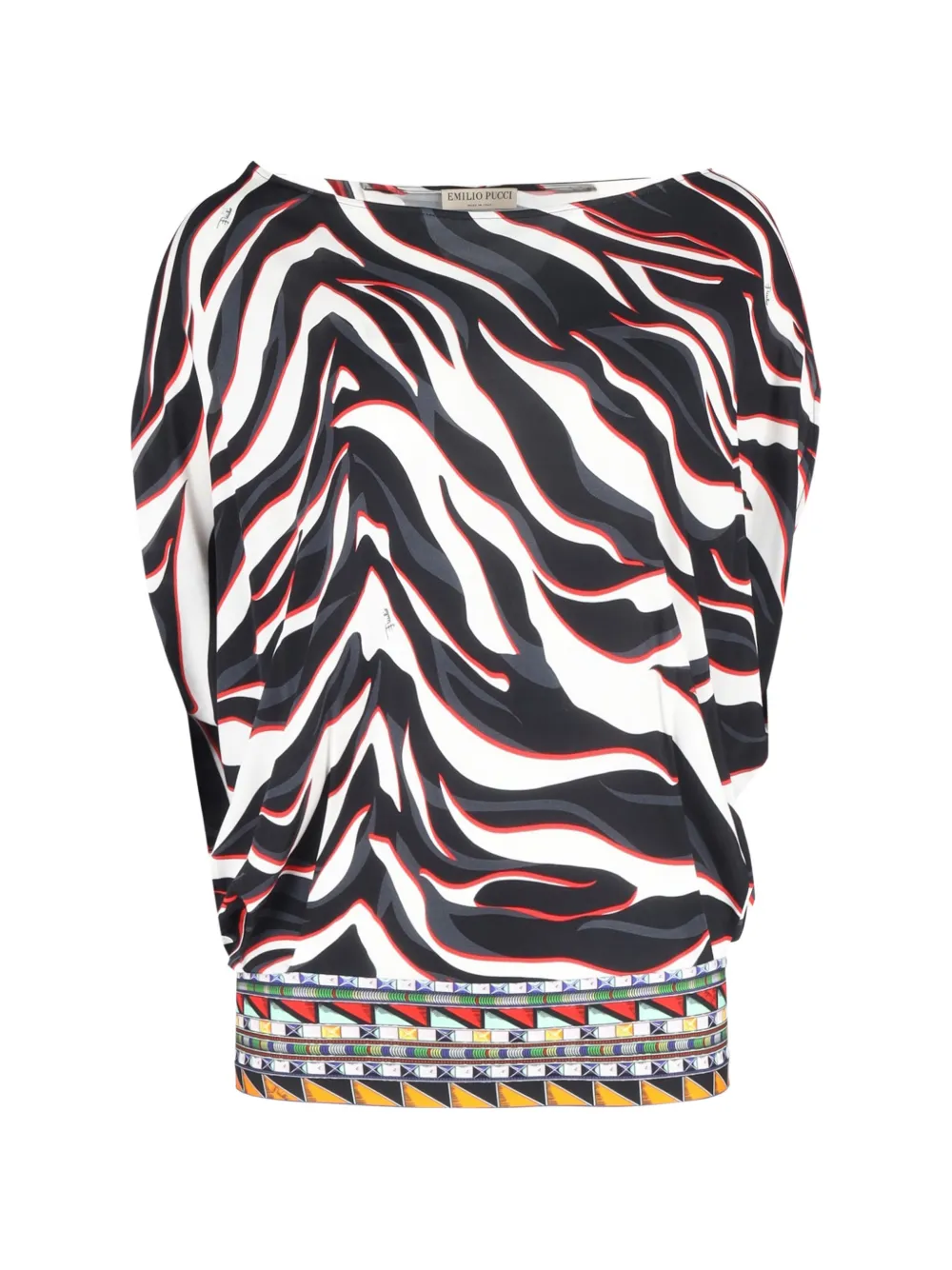 PUCCI Pre-Owned animal-print top - Nero