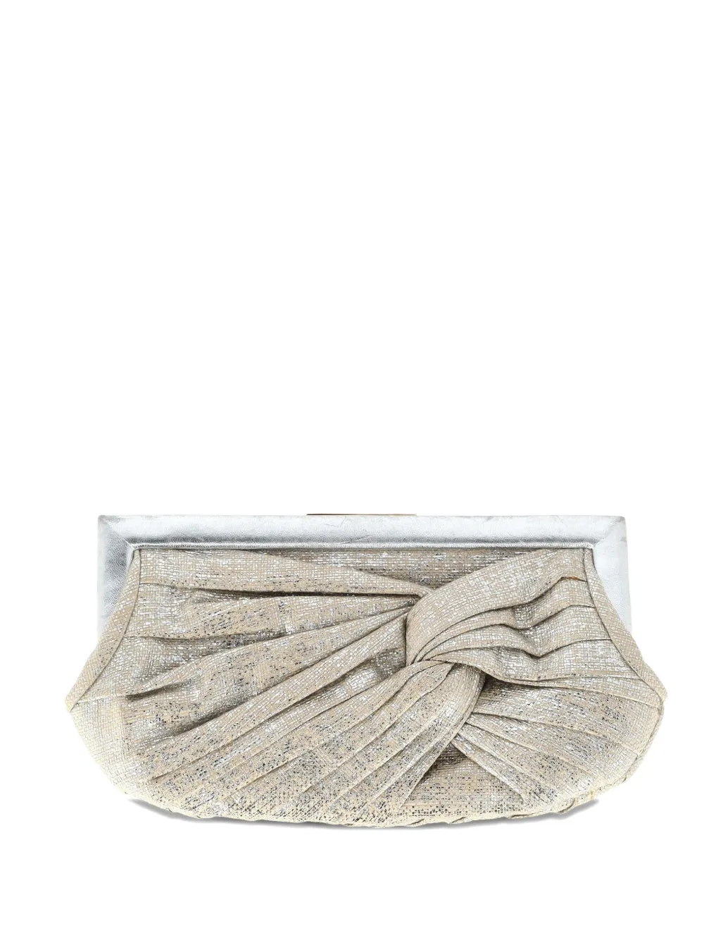 Anya Hindmarch twist clutch bag - Argento