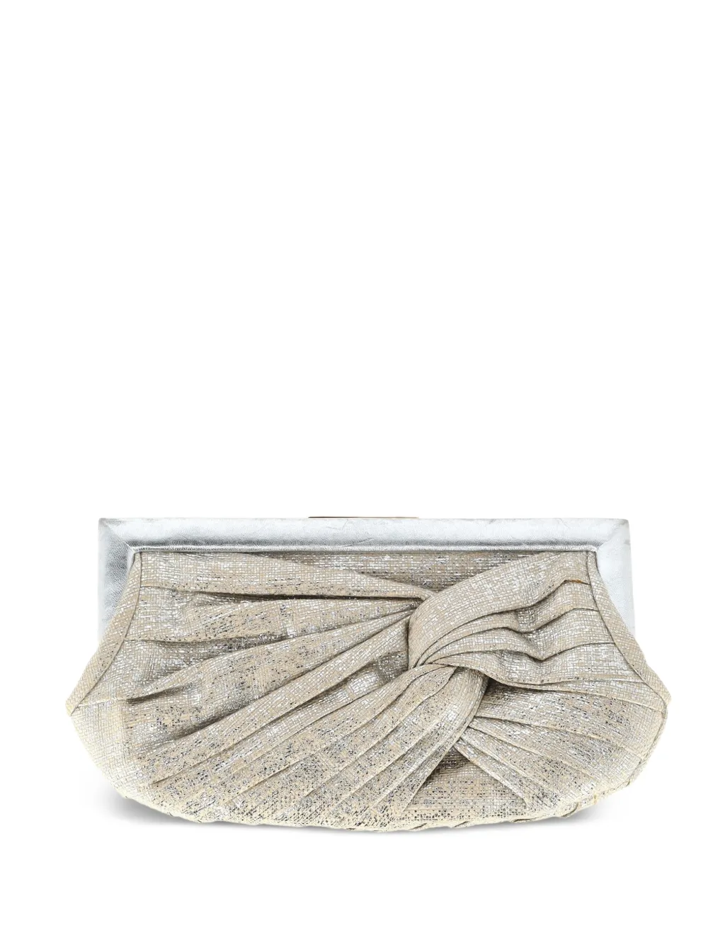 Anya Hindmarch twist clutch bag - Argento