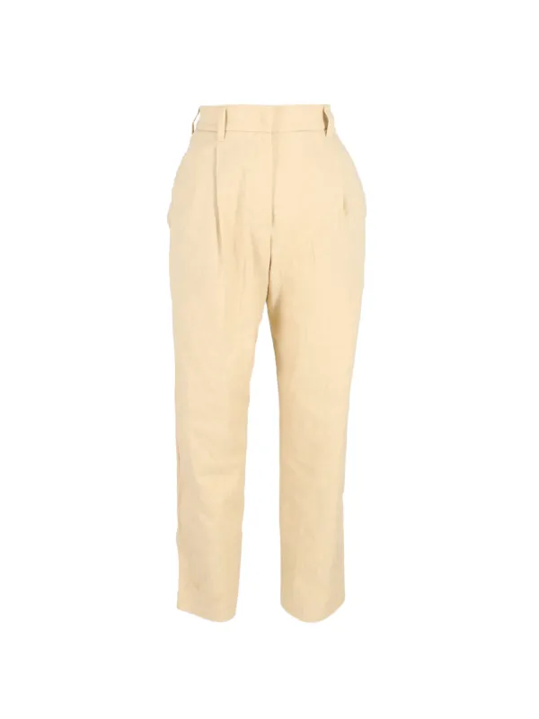 Brunello Cucinelli Vintage コットンパンツ | ニュートラル | FARFETCH JP