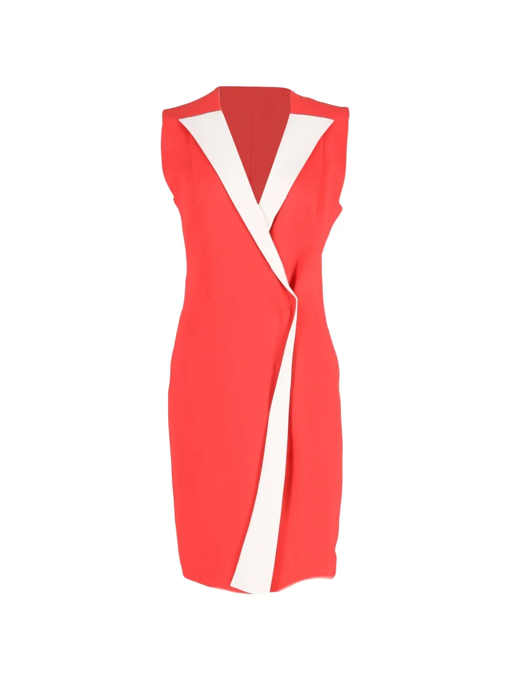 Emilia Wickstead V-neck mini dress - Rosso