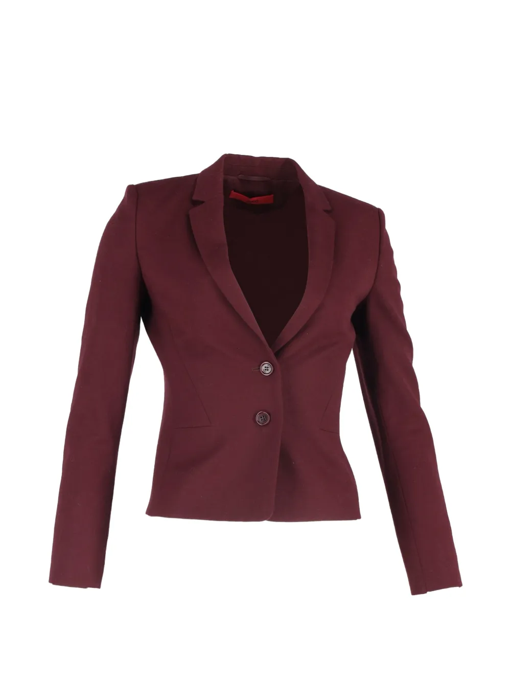 BOSS single-breasted wool blazer - Rosso