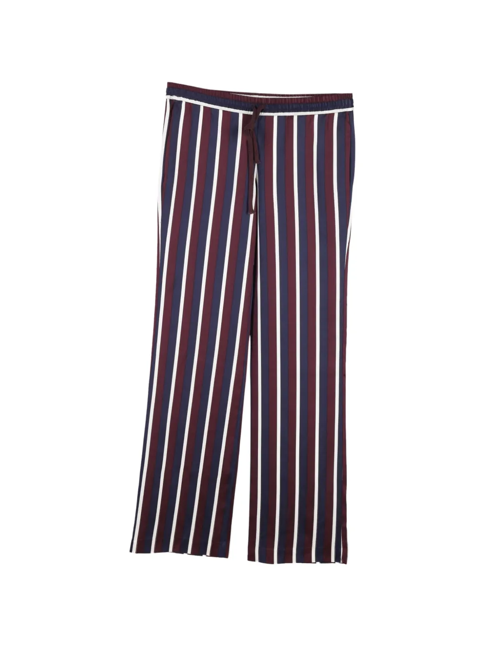 JOSEPH striped wide-leg trousers - Viola