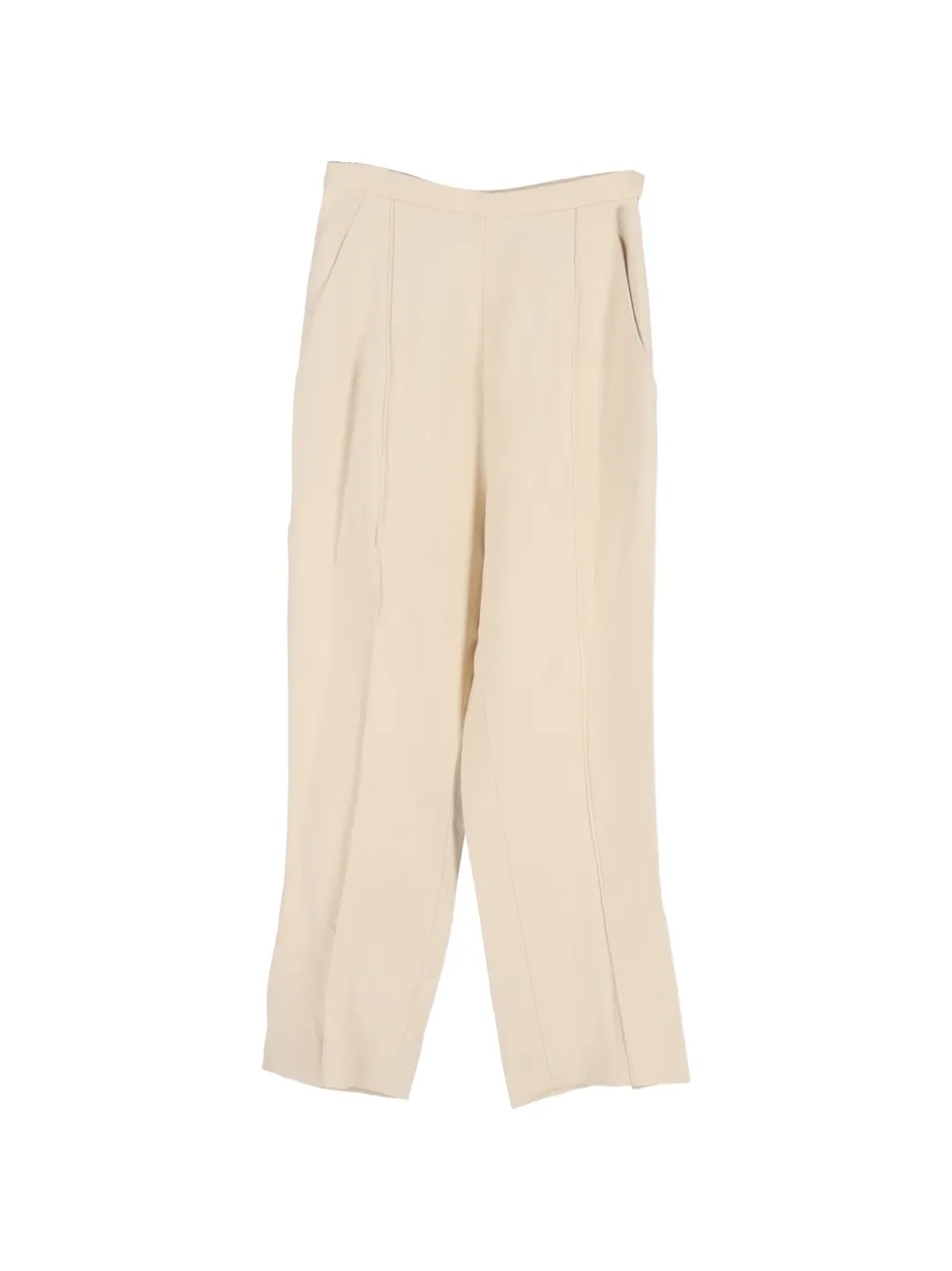 KHAITE side pockets wide-leg trousers - Toni neutri