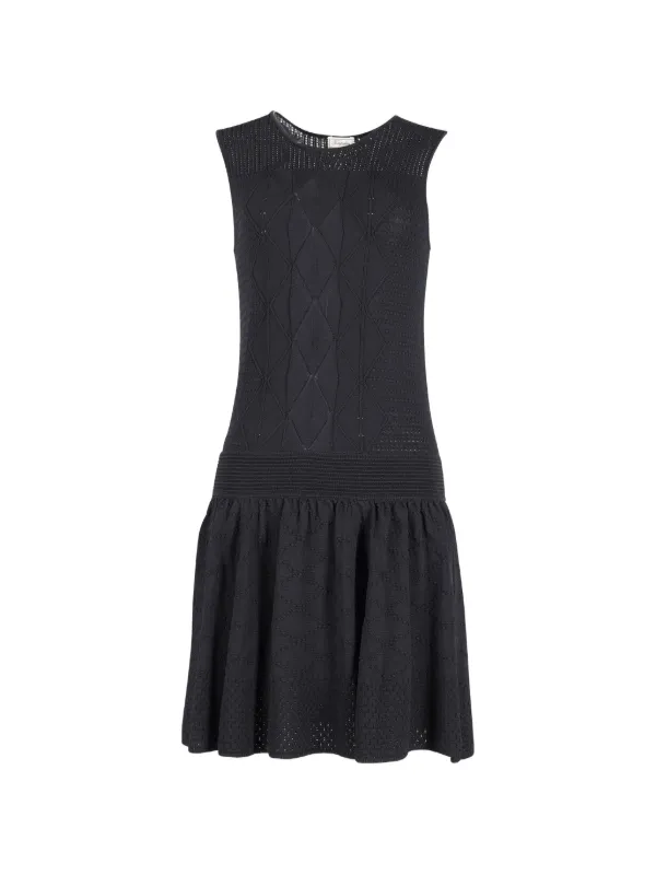 Temperley London Acacia Knitted Dress | Black