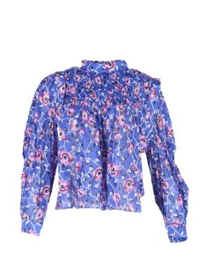 Isabel Marant Vintage ポルカドット ラッフルブラウス | ピンク