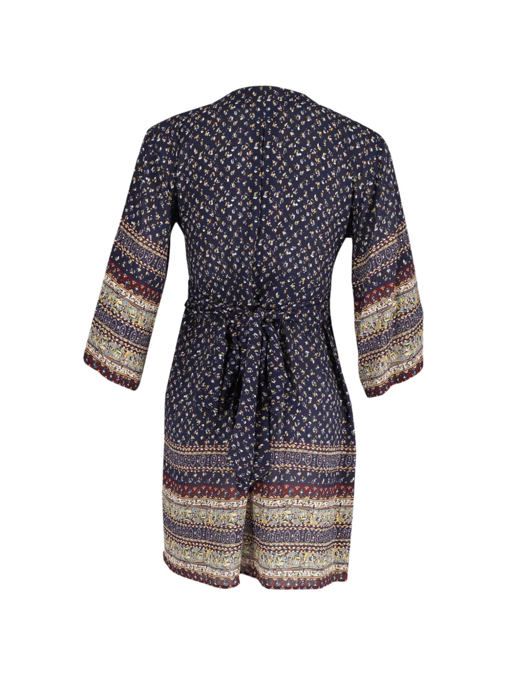 Pleated Printed Midi Dress