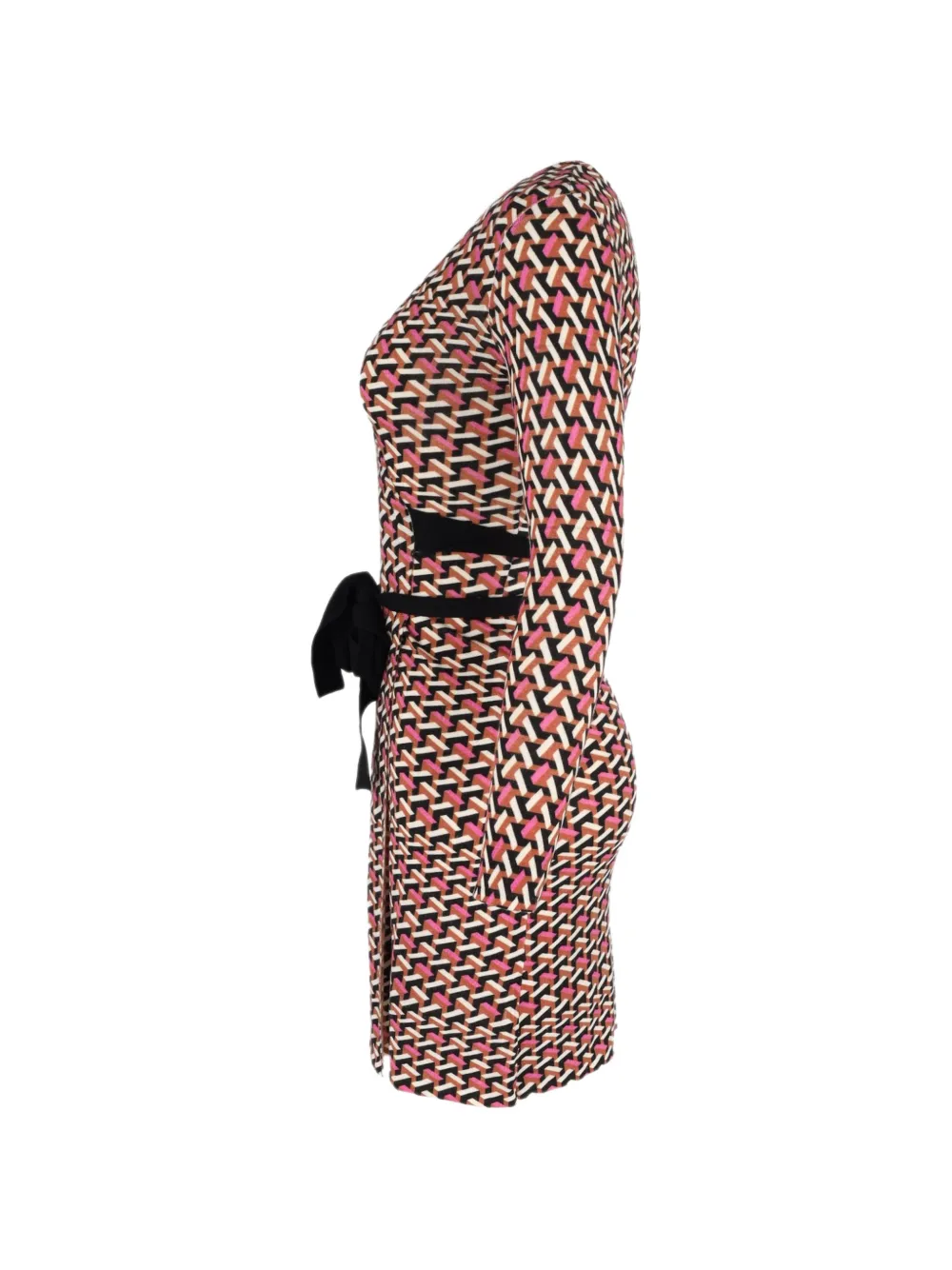 Geometric-Print Dress