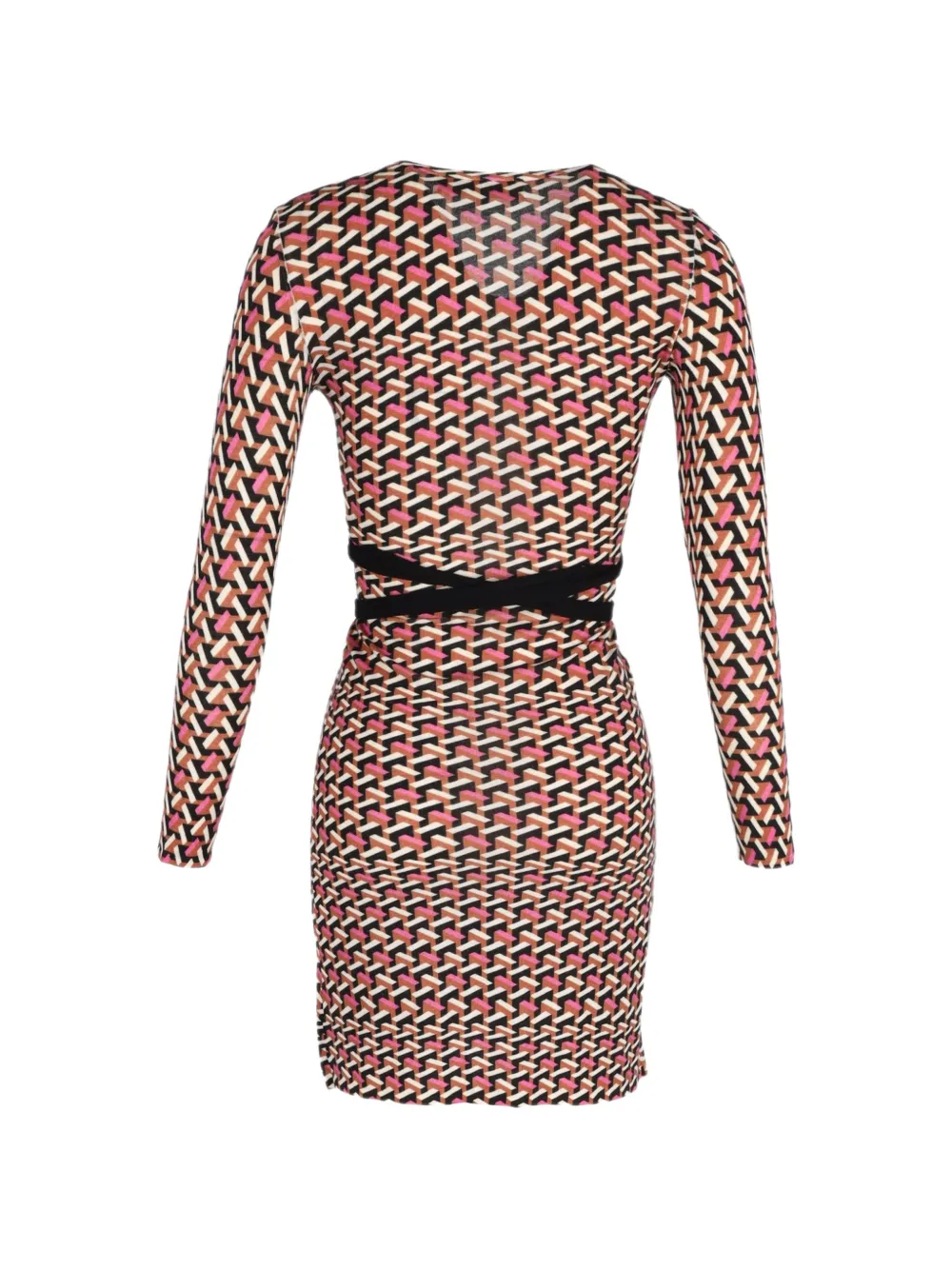 Geometric-Print Dress