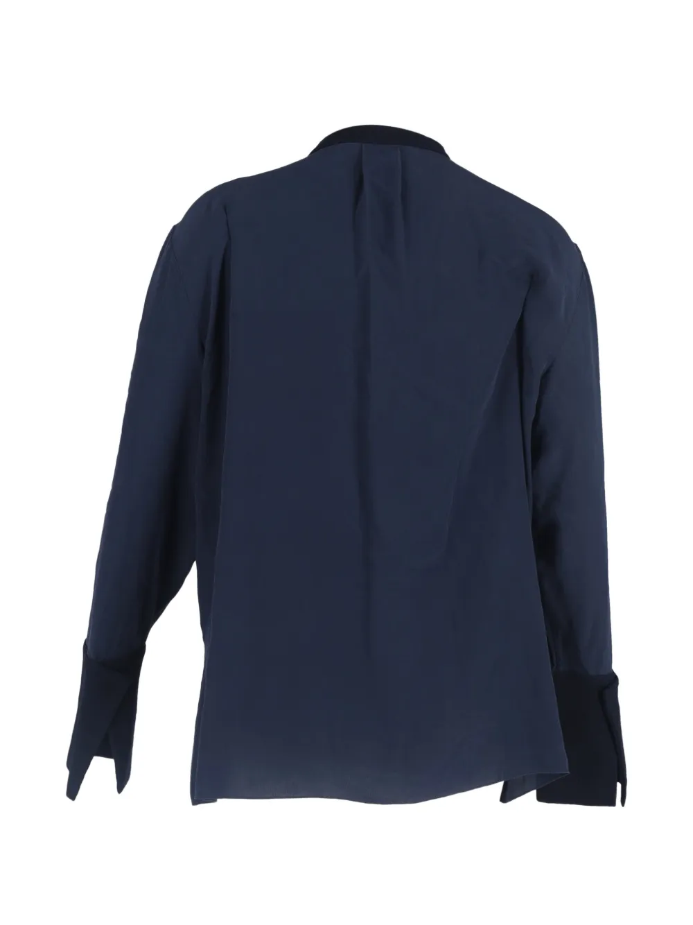 Collarless Long-Sleeve Shirt