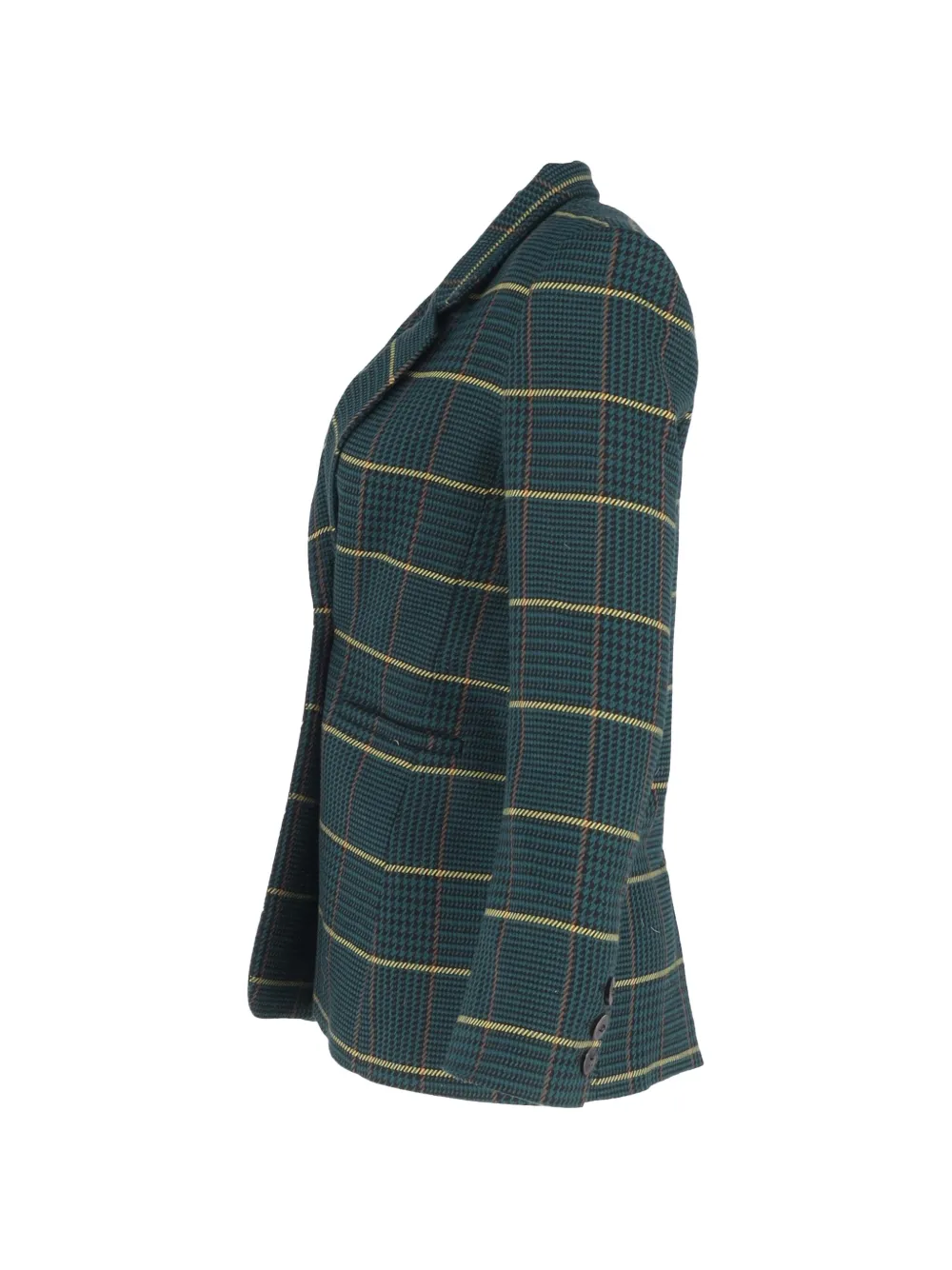 houndstooth double-breasted blazer