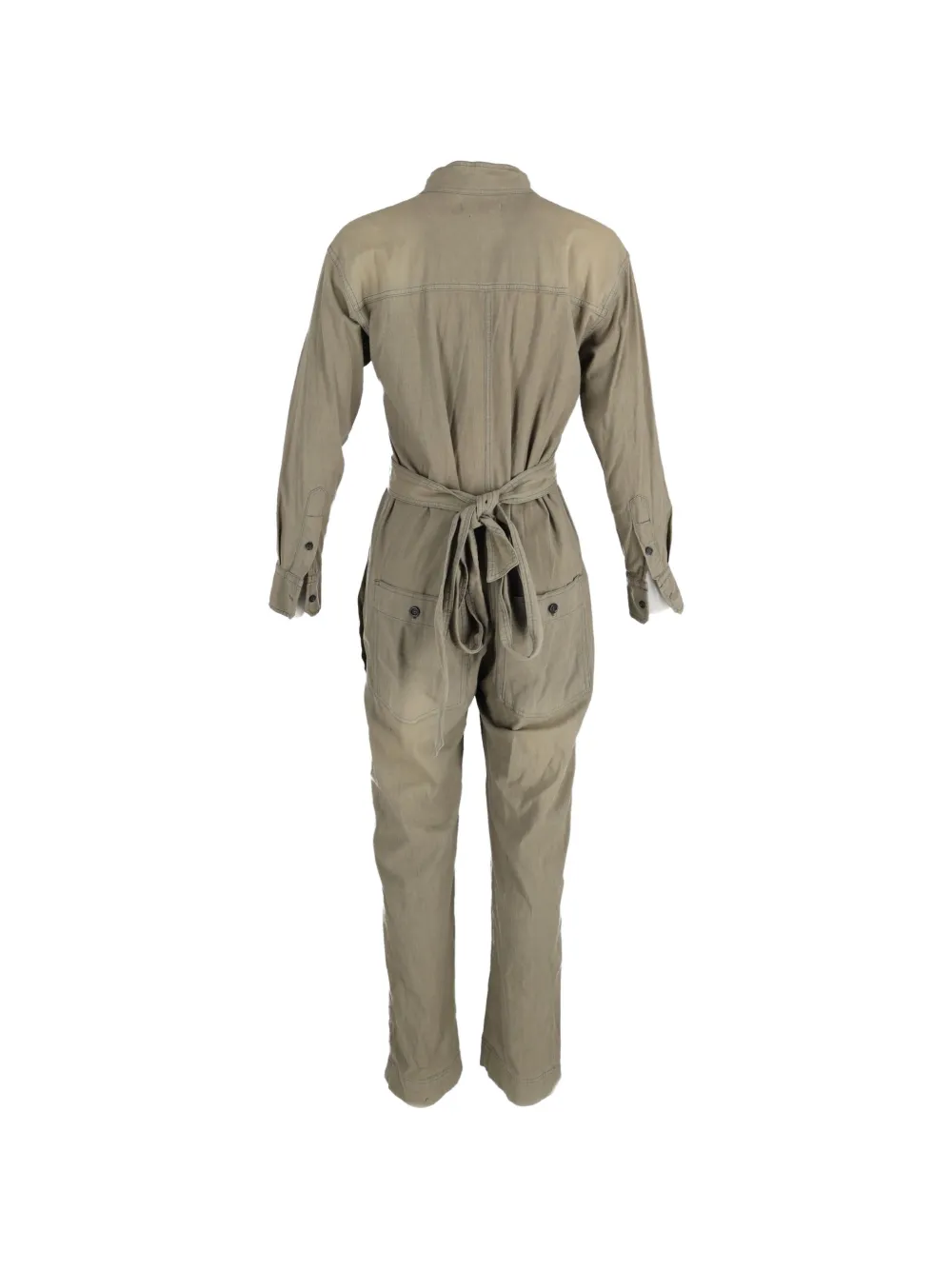 Button-Fastening Jumpsuit