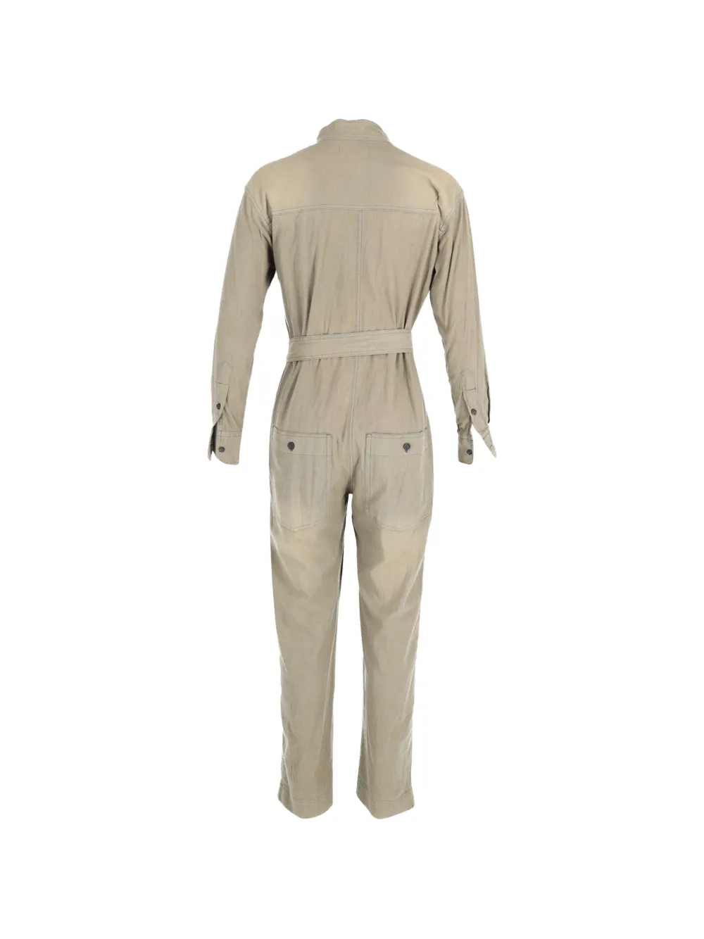 Button-Fastening Jumpsuit