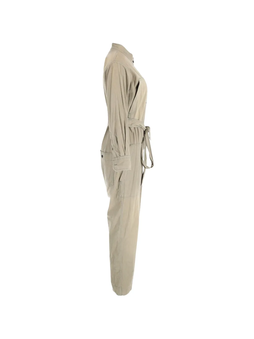Button-Fastening Jumpsuit