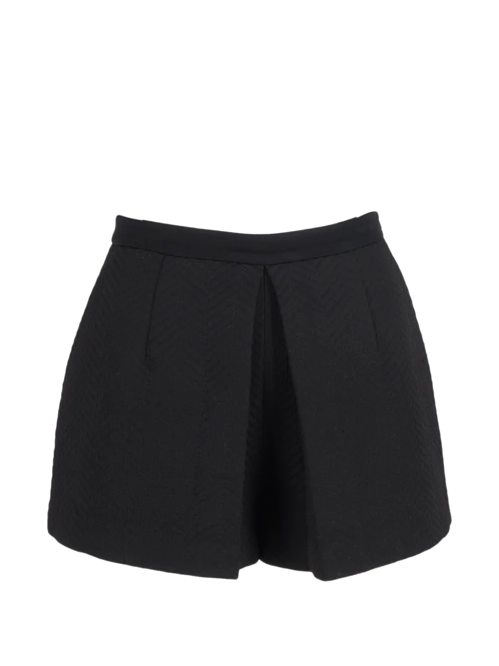 SANDRO patterned A-line skorts - Nero