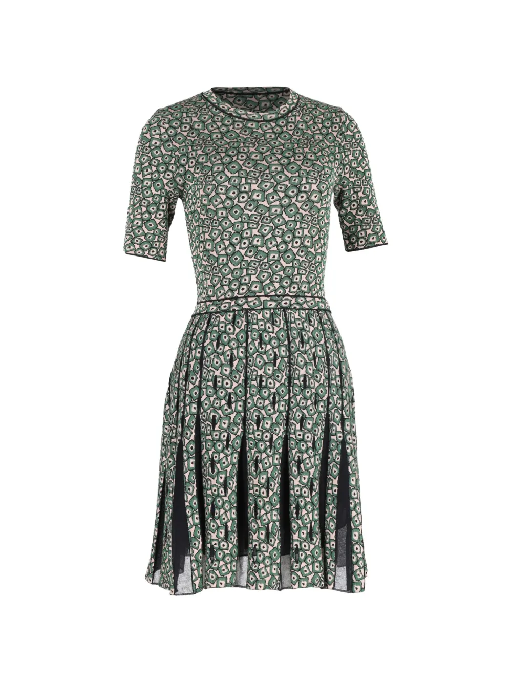 Missoni Pre-Owned patterned jacquard knit dress - Verde