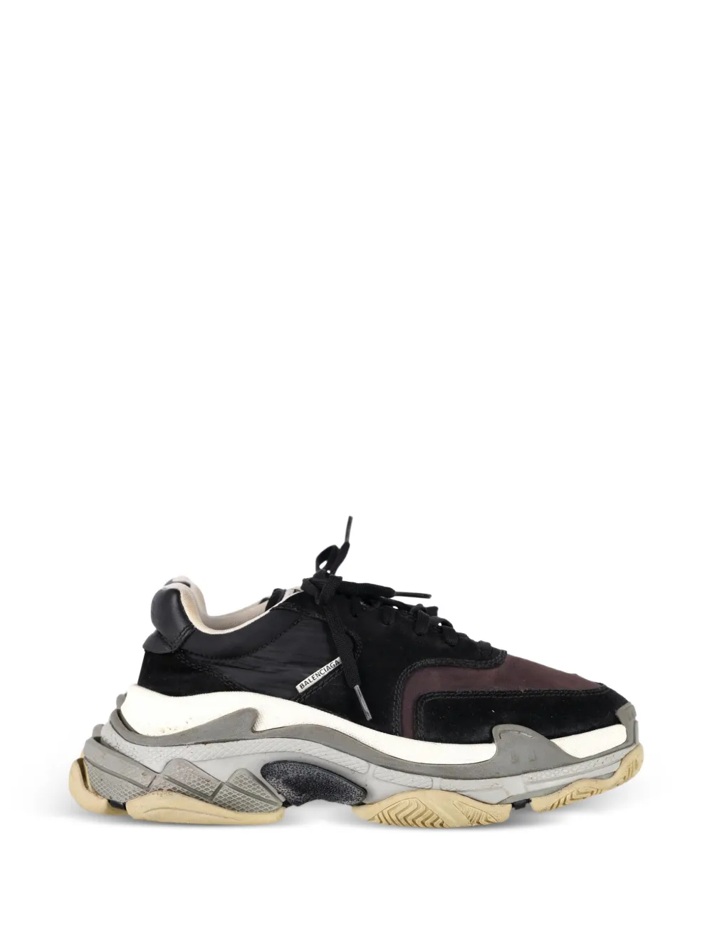 Balenciaga Pre-Owned Triple S suede sneakers – Black