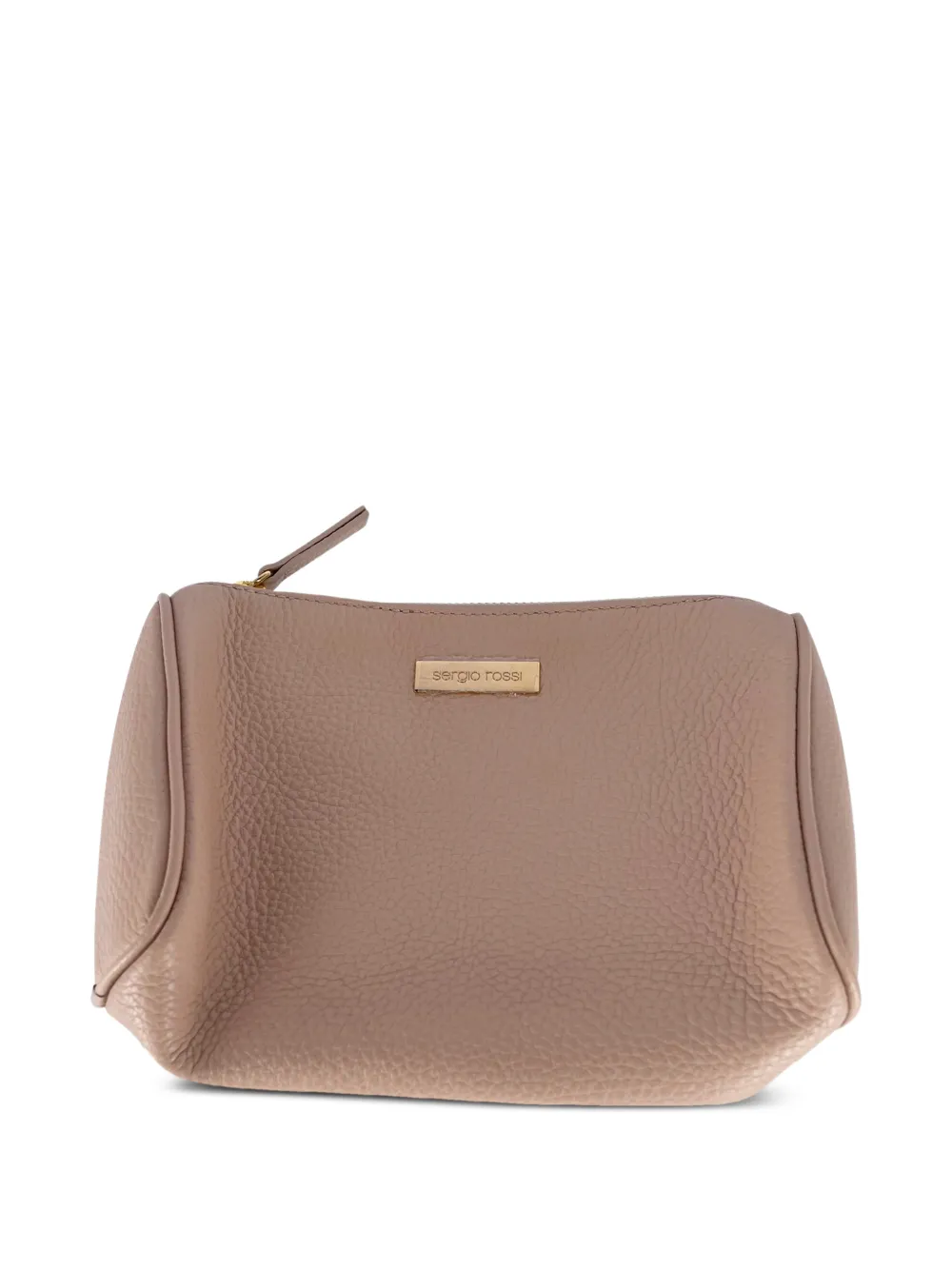 Sergio Rossi Vintage leather make up bag - Toni neutri