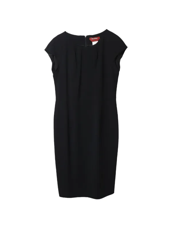 Max Mara crew-neck Mini Dress | Black