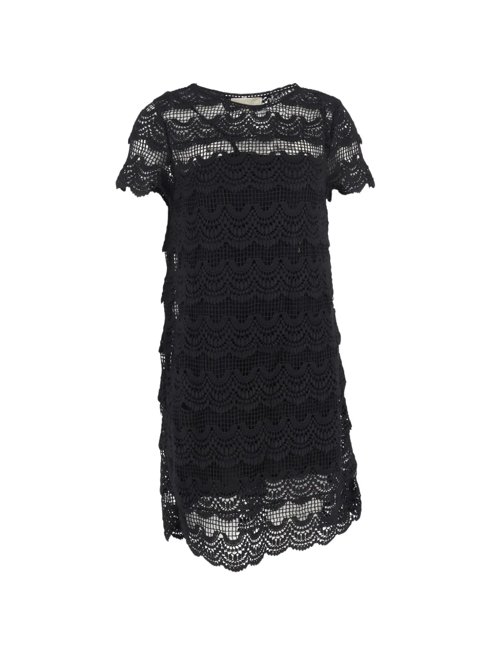 Michael Kors Vintage lace detail mini dress - Nero