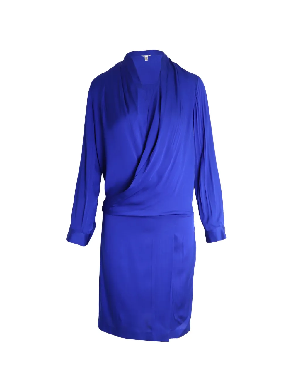 Diane Von Furstenberg Vintage V-neck silk midi dress - Blu