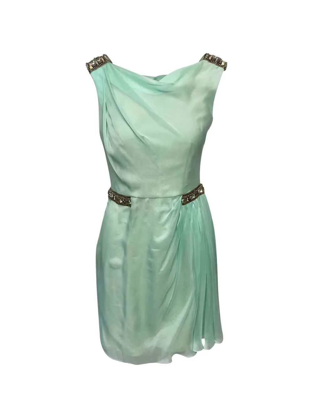 Matthew Williamson Vintage crystal-embellished mini dress - Verde
