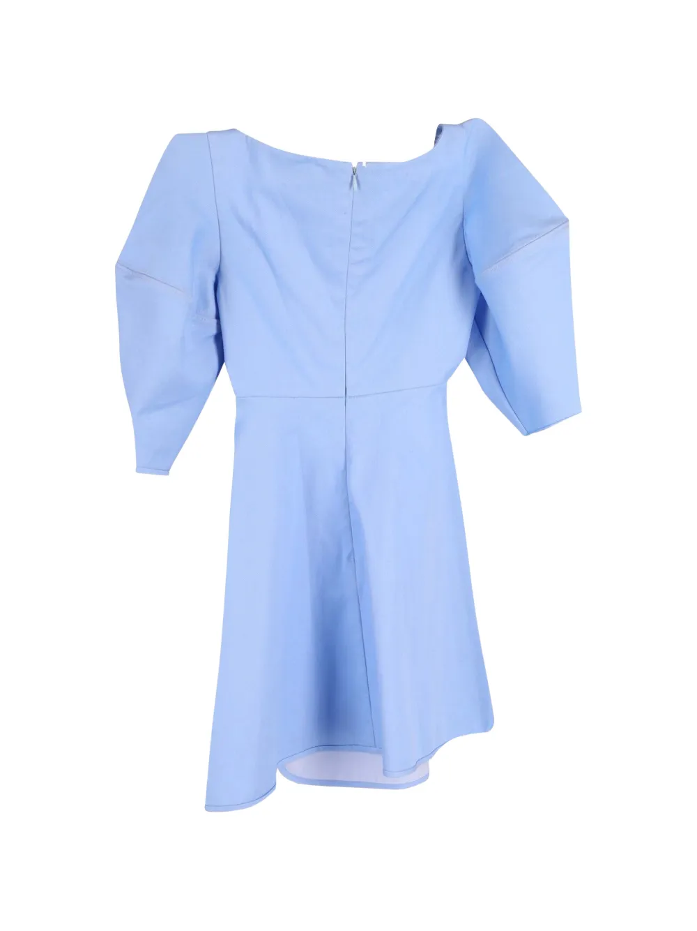  Ellery Distance Cone Sculptural Sleeve Dress - Blue 