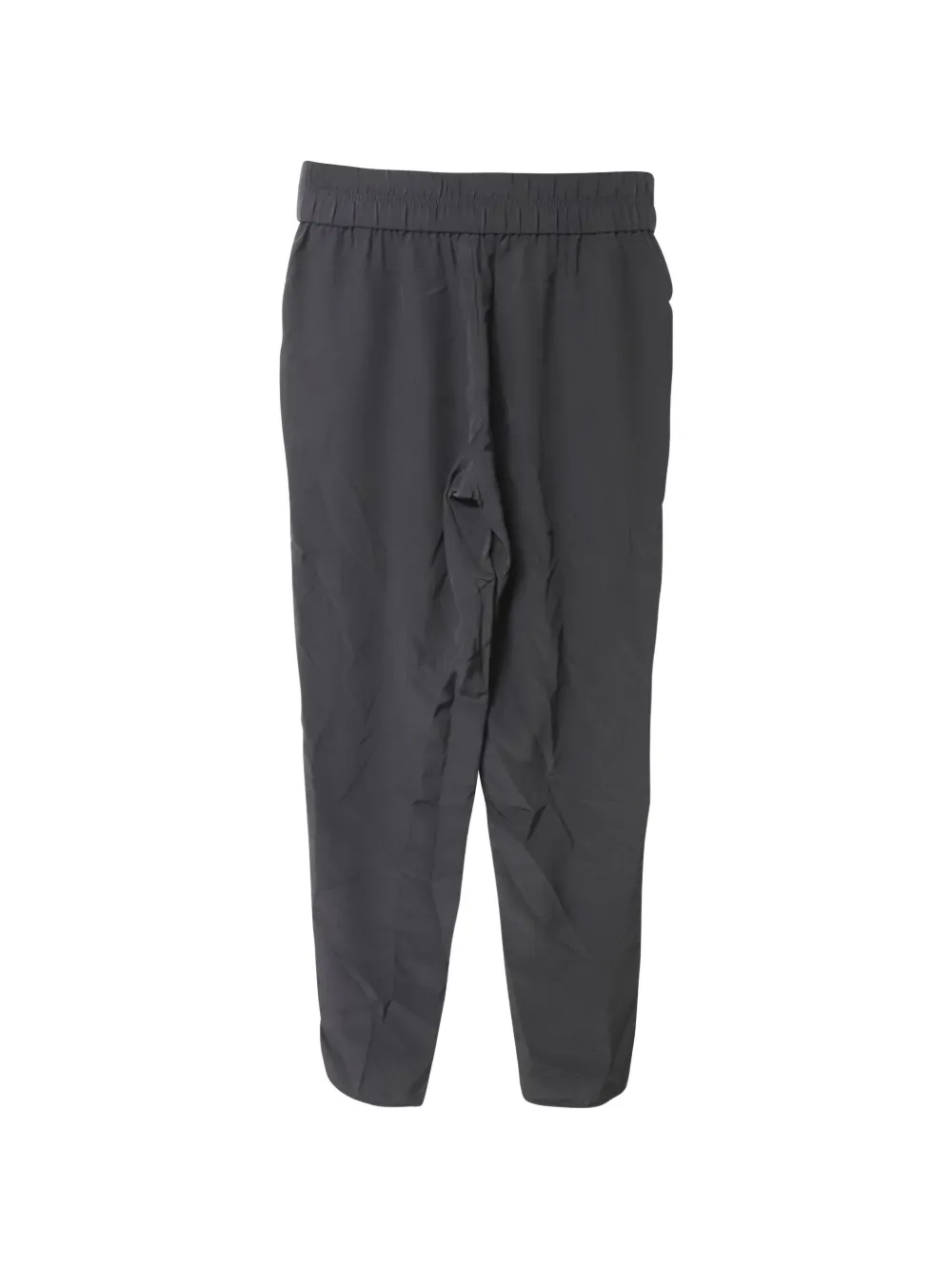 Garterised Waistband Straight-Leg Trousers
