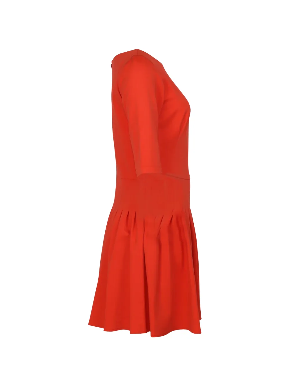 Issa Vestido Corto Plisado - Naranja 