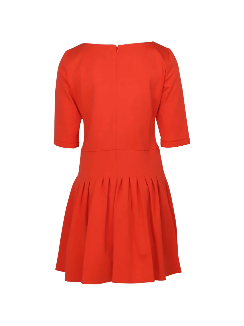  Issa Vestido Corto Plisado - Naranja 