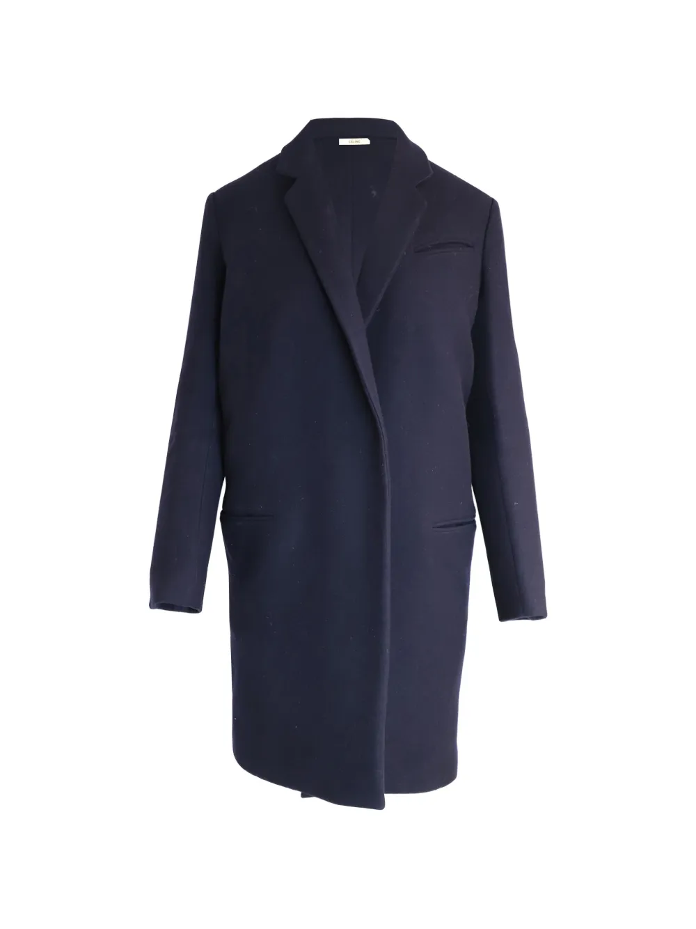 Celine Pre-Owned open-front wool coat - Blu